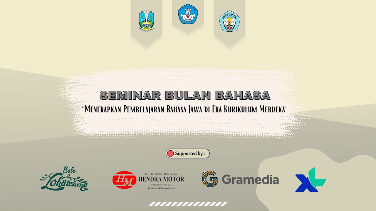 Seminar Bulan Bahasa - Live Streaming